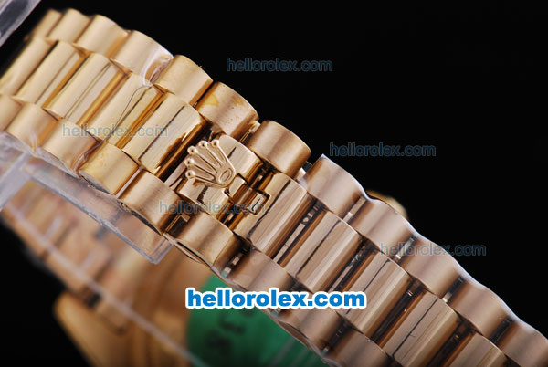 Rolex Day-Date Oyster Perpetual Automatic Full Gold with White Marking - Click Image to Close